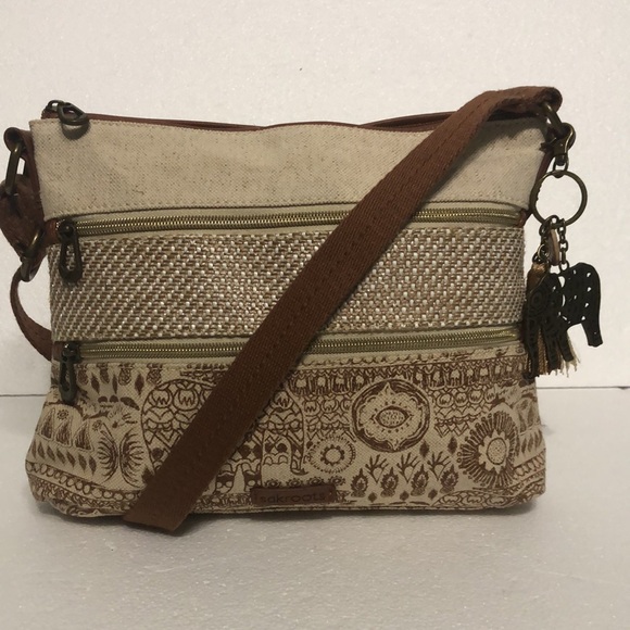 Sakroots Handbags - Sakroots Crossbody Bag with Elephant Bag Charm EUC